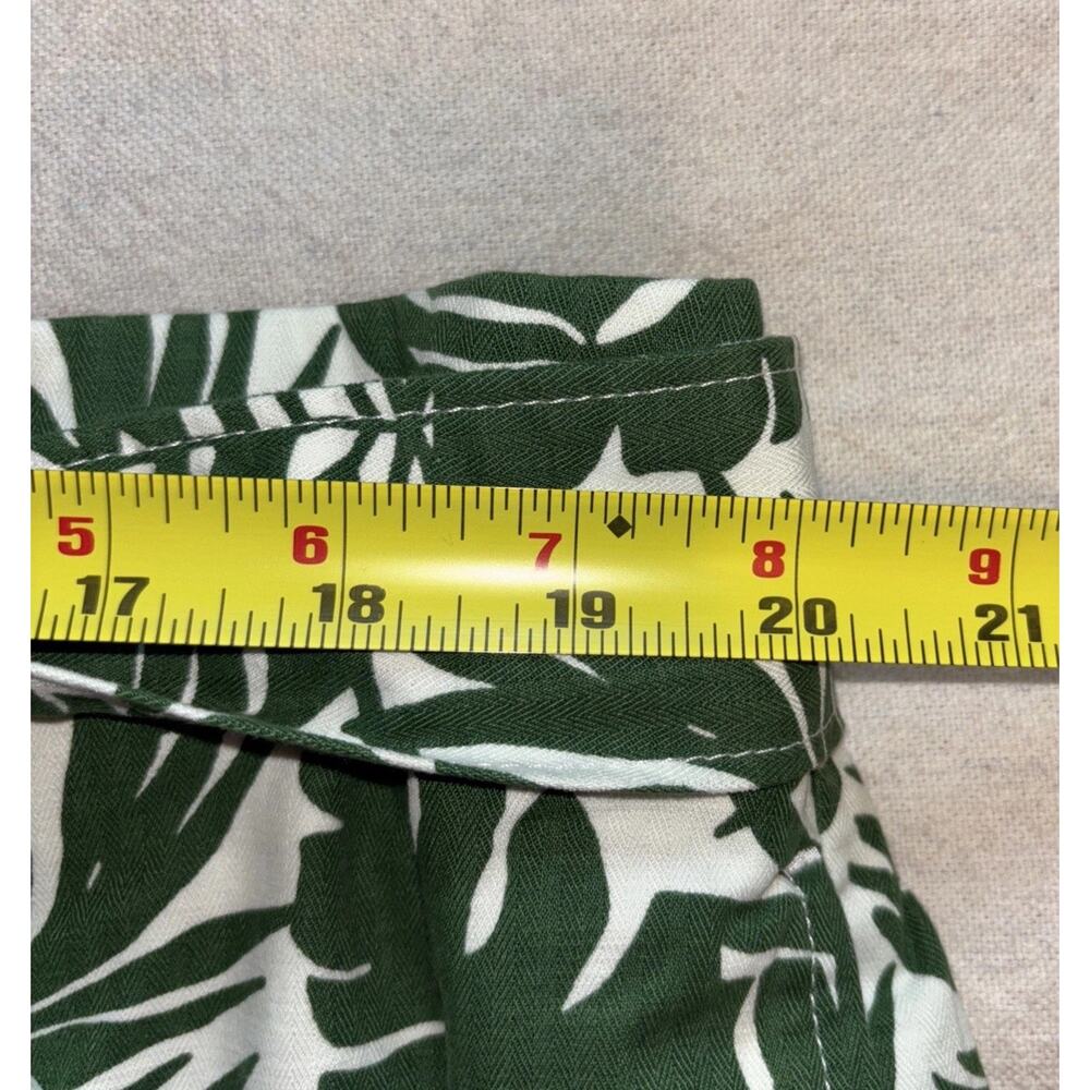 Talbots Women’s Green Palm Leaf Tropical Tie Short Sz 20 NWT - Picture 5 of 6